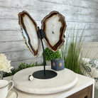 Natural Brazilian Agate "Butterfly Wings", 15" Tall #5050NA-098 - Brazil GemsBrazil GemsNatural Brazilian Agate "Butterfly Wings", 15" Tall #5050NA-098Agate Butterfly Wings5050NA-098