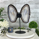 Natural Brazilian Agate "Butterfly Wings", 15.4" Tall #5050NA-100 - Brazil GemsBrazil GemsNatural Brazilian Agate "Butterfly Wings", 15.4" Tall #5050NA-100Agate Butterfly Wings5050NA-100