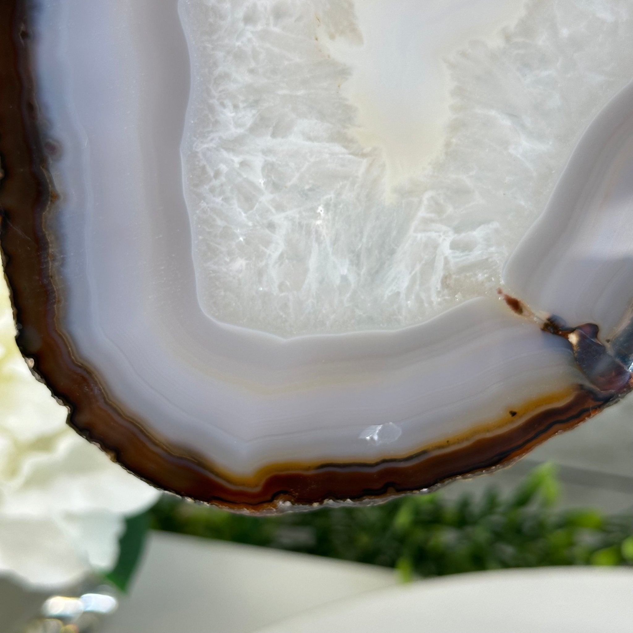 Natural Brazilian Agate "Butterfly Wings", 15.4" Tall #5050NA-100 - Brazil GemsBrazil GemsNatural Brazilian Agate "Butterfly Wings", 15.4" Tall #5050NA-100Agate Butterfly Wings5050NA-100