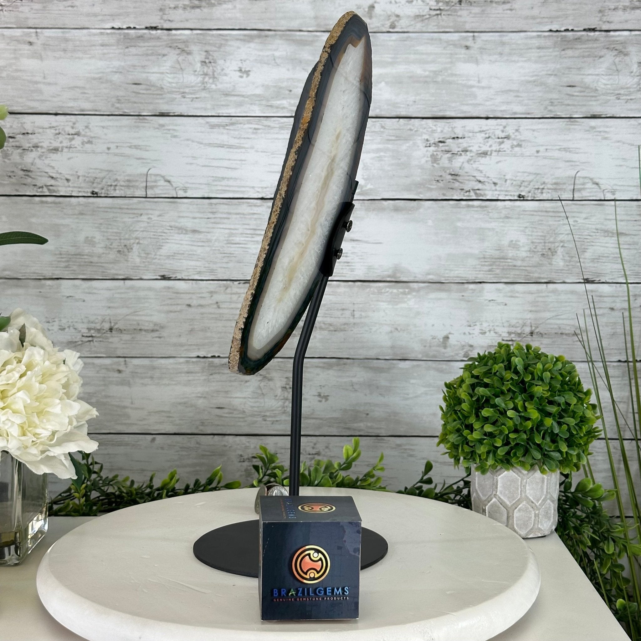 Natural Brazilian Agate "Butterfly Wings", 15.75" Tall #5050NA-084 - Brazil GemsBrazil GemsNatural Brazilian Agate "Butterfly Wings", 15.75" Tall #5050NA-084Agate Butterfly Wings5050NA-084