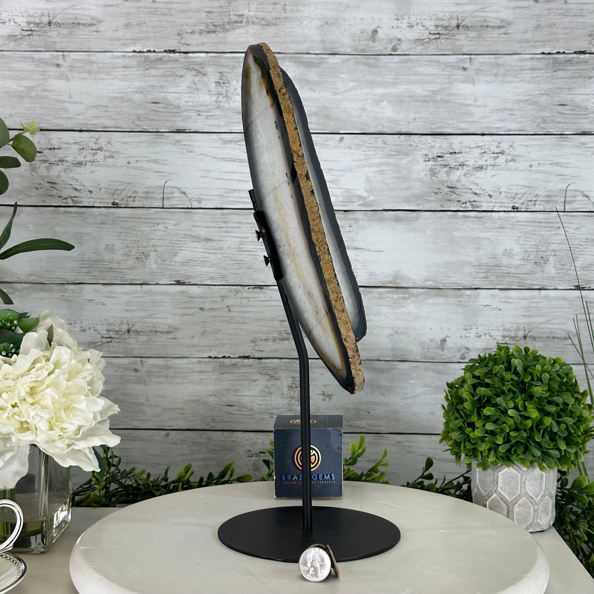 Natural Brazilian Agate "Butterfly Wings", 15.75" Tall #5050NA-084 - Brazil GemsBrazil GemsNatural Brazilian Agate "Butterfly Wings", 15.75" Tall #5050NA-084Agate Butterfly Wings5050NA-084