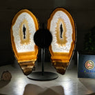 Natural Brazilian Agate "Butterfly Wings", 8" Tall #5050NA-141 - Brazil GemsBrazil GemsNatural Brazilian Agate "Butterfly Wings", 8" Tall #5050NA-141Agate Butterfly Wings5050NA-141