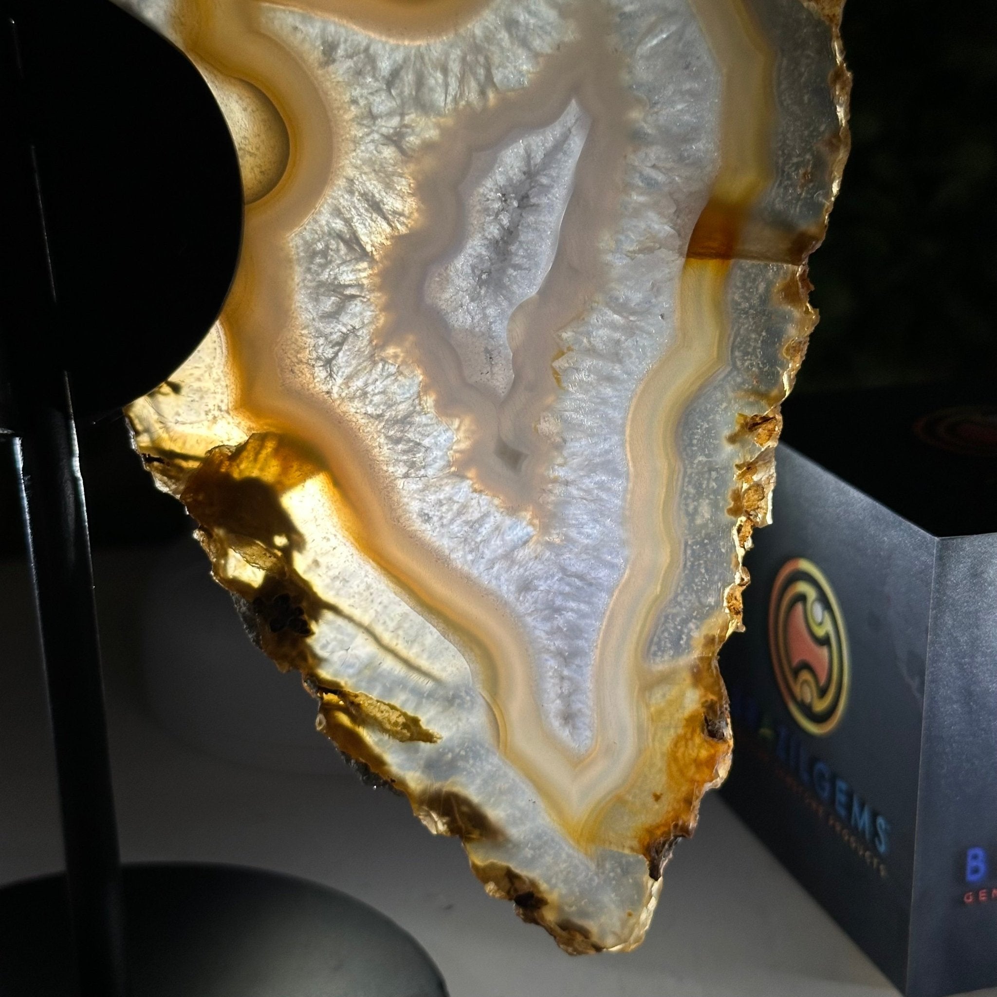 Natural Brazilian Agate "Butterfly Wings", 8" Tall #5050NA-145 - Brazil GemsBrazil GemsNatural Brazilian Agate "Butterfly Wings", 8" Tall #5050NA-145Agate Butterfly Wings5050NA-145