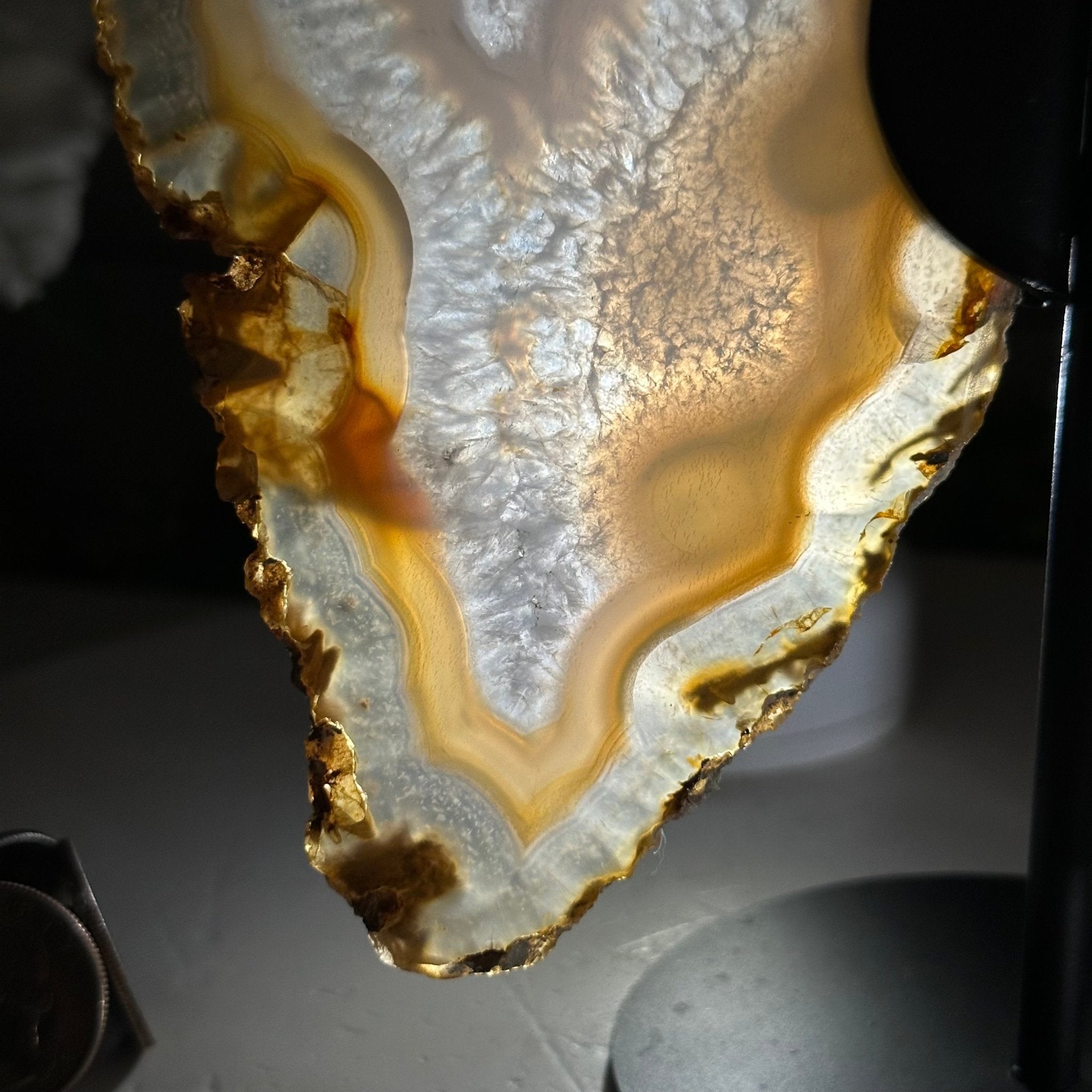 Natural Brazilian Agate "Butterfly Wings", 8" Tall #5050NA-145 - Brazil GemsBrazil GemsNatural Brazilian Agate "Butterfly Wings", 8" Tall #5050NA-145Agate Butterfly Wings5050NA-145
