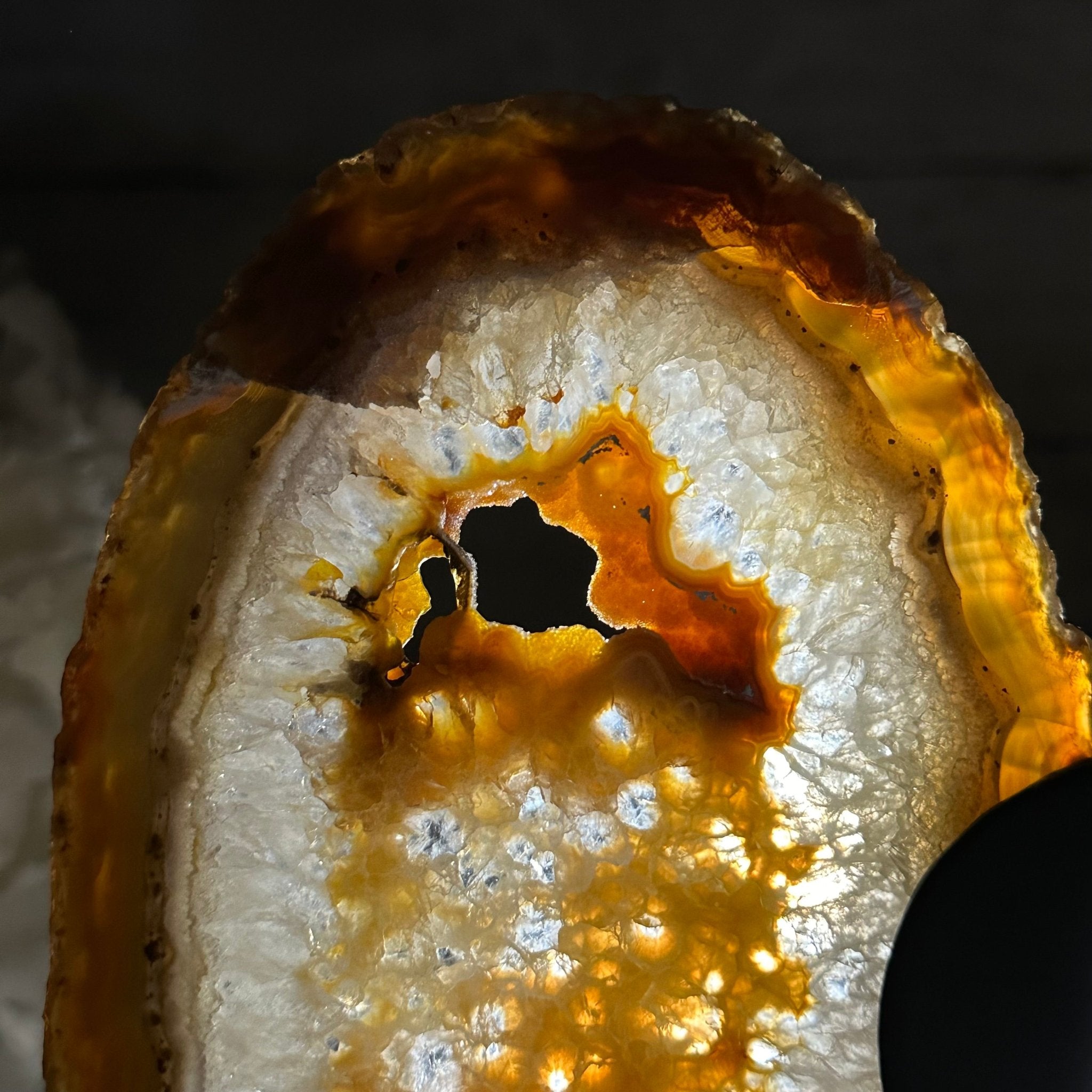 Natural Brazilian Agate "Butterfly Wings", 8.1" Tall #5050NA-153 - Brazil GemsBrazil GemsNatural Brazilian Agate "Butterfly Wings", 8.1" Tall #5050NA-153Agate Butterfly Wings5050NA-153