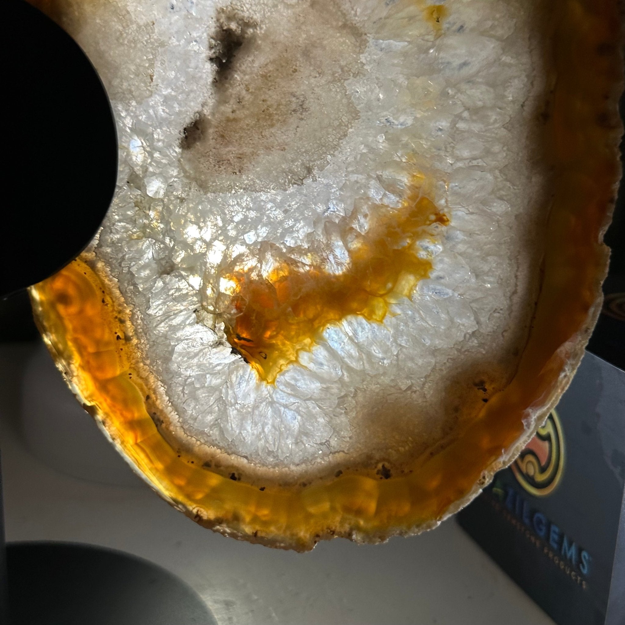 Natural Brazilian Agate "Butterfly Wings", 8.1" Tall #5050NA-153 - Brazil GemsBrazil GemsNatural Brazilian Agate "Butterfly Wings", 8.1" Tall #5050NA-153Agate Butterfly Wings5050NA-153