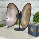 Natural Brazilian Agate "Butterfly Wings", 8.4" Tall #5050NA-108 - Brazil GemsBrazil GemsNatural Brazilian Agate "Butterfly Wings", 8.4" Tall #5050NA-108Agate Butterfly Wings5050NA-108