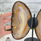 Natural Brazilian Agate "Butterfly Wings", 8.4" Tall #5050NA-108 - Brazil GemsBrazil GemsNatural Brazilian Agate "Butterfly Wings", 8.4" Tall #5050NA-108Agate Butterfly Wings5050NA-108