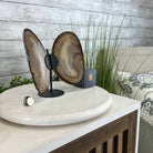 Natural Brazilian Agate "Butterfly Wings", 8.4" Tall #5050NA-108 - Brazil GemsBrazil GemsNatural Brazilian Agate "Butterfly Wings", 8.4" Tall #5050NA-108Agate Butterfly Wings5050NA-108