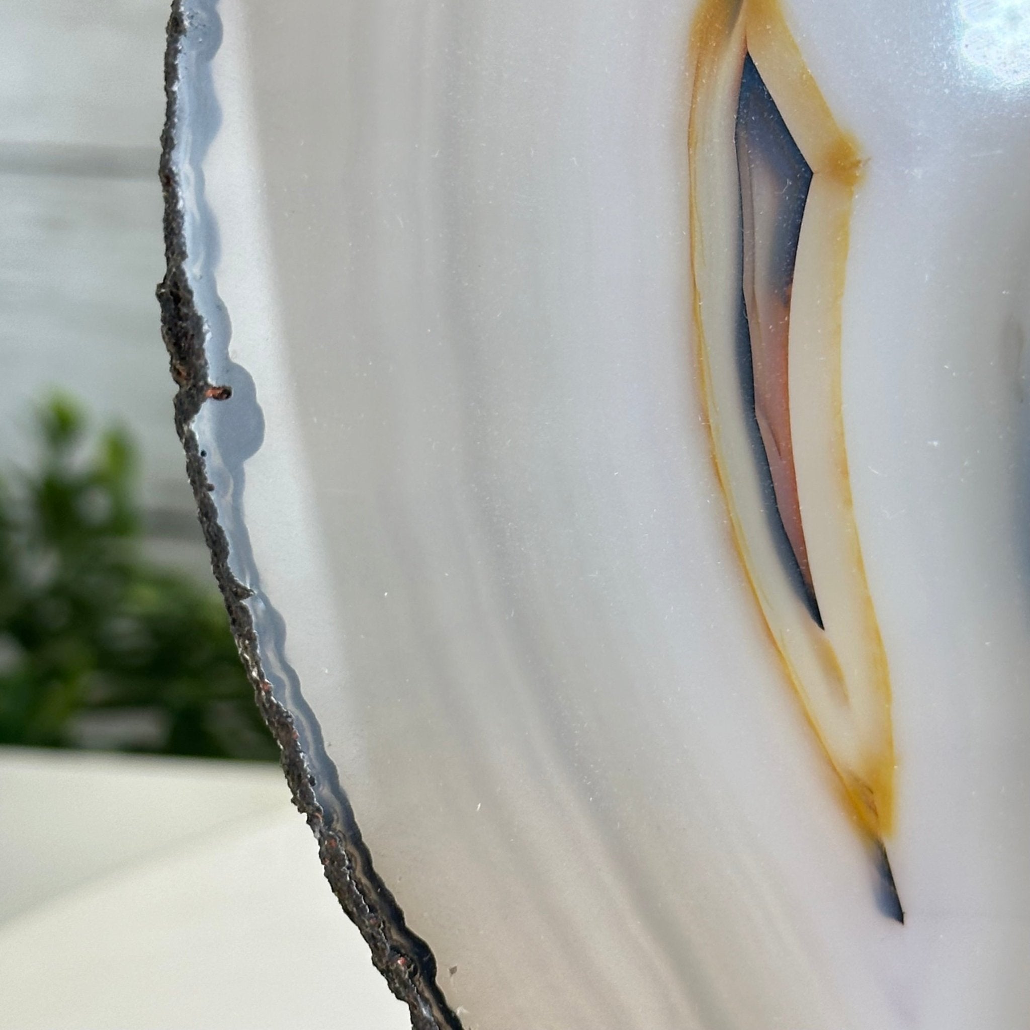 Natural Brazilian Agate "Butterfly Wings", 8.4" Tall #5050NA-143 - Brazil GemsBrazil GemsNatural Brazilian Agate "Butterfly Wings", 8.4" Tall #5050NA-143Agate Butterfly Wings5050NA-143