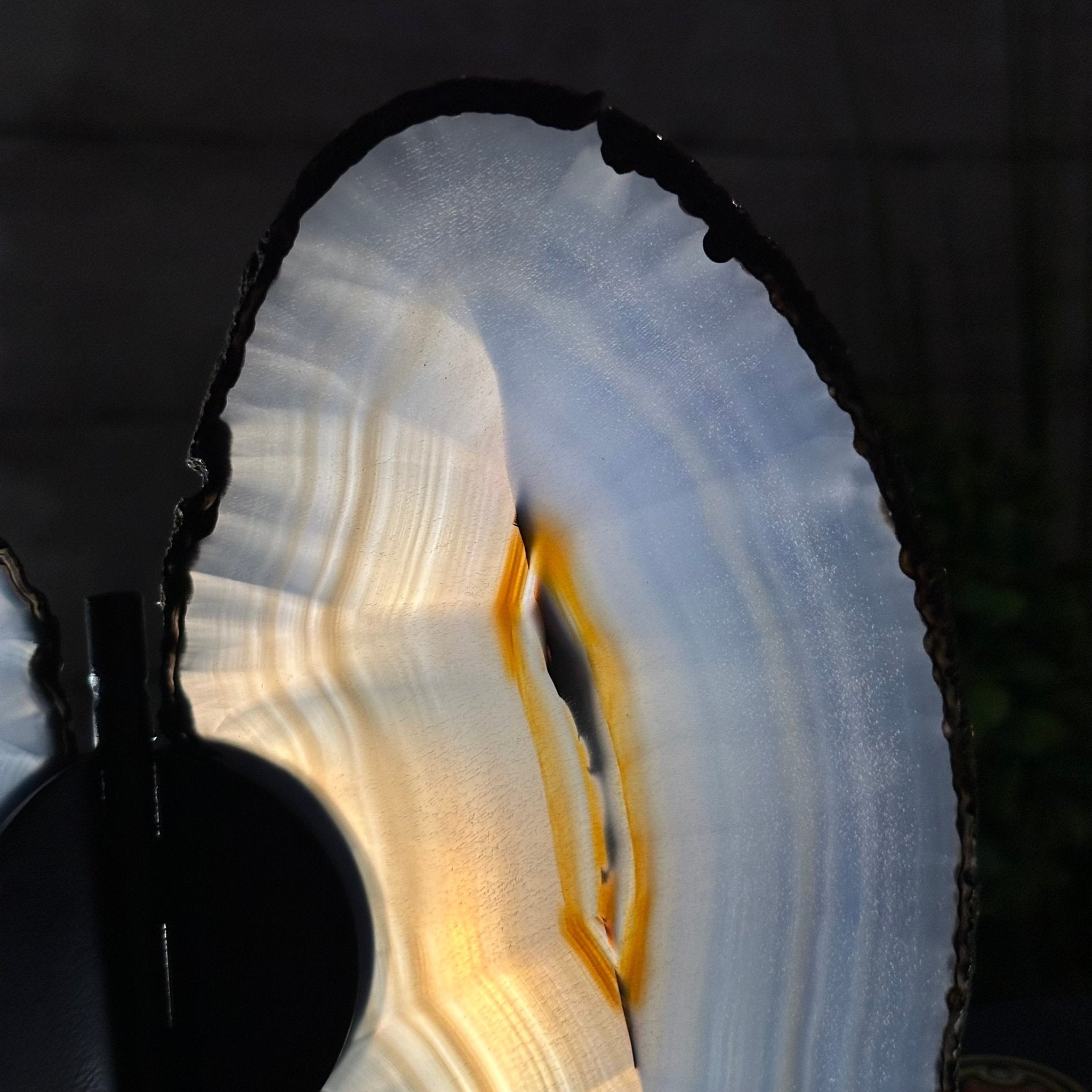 Natural Brazilian Agate "Butterfly Wings", 8.4" Tall #5050NA-143 - Brazil GemsBrazil GemsNatural Brazilian Agate "Butterfly Wings", 8.4" Tall #5050NA-143Agate Butterfly Wings5050NA-143