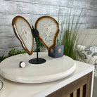 Natural Brazilian Agate "Butterfly Wings", 9.1" Tall #5050NA-110 - Brazil GemsBrazil GemsNatural Brazilian Agate "Butterfly Wings", 9.1" Tall #5050NA-110Agate Butterfly Wings5050NA-110