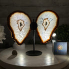 Natural Brazilian Agate "Butterfly Wings", 9.1" Tall #5050NA-110 - Brazil GemsBrazil GemsNatural Brazilian Agate "Butterfly Wings", 9.1" Tall #5050NA-110Agate Butterfly Wings5050NA-110