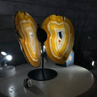Natural Brazilian Agate "Butterfly Wings", 9.1" Tall #5050NA-133 - Brazil GemsBrazil GemsNatural Brazilian Agate "Butterfly Wings", 9.1" Tall #5050NA-133Agate Butterfly Wings5050NA-133