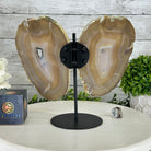 Natural Brazilian Agate "Butterfly Wings", 9.1" Tall #5050NA-133 - Brazil GemsBrazil GemsNatural Brazilian Agate "Butterfly Wings", 9.1" Tall #5050NA-133Agate Butterfly Wings5050NA-133