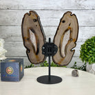 Natural Brazilian Agate "Butterfly Wings", 9.2" Tall #5050NA-151 - Brazil GemsBrazil GemsNatural Brazilian Agate "Butterfly Wings", 9.2" Tall #5050NA-151Agate Butterfly Wings5050NA-151