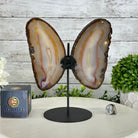 Natural Brazilian Agate "Butterfly Wings", 9.6" Tall #5050NA-105 - Brazil GemsBrazil GemsNatural Brazilian Agate "Butterfly Wings", 9.6" Tall #5050NA-105Agate Butterfly Wings5050NA-105