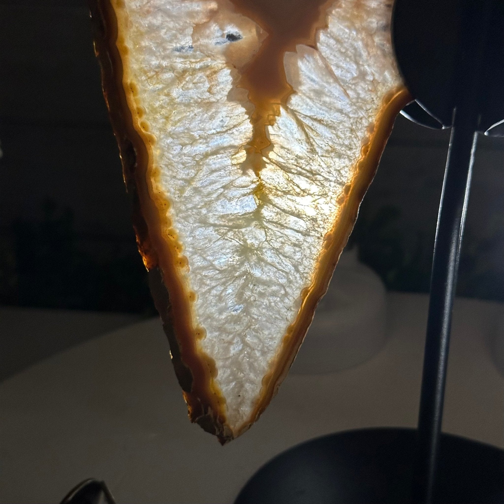 Natural Brazilian Agate "Butterfly Wings", 9.9" Tall #5050NA-116 - Brazil GemsBrazil GemsNatural Brazilian Agate "Butterfly Wings", 9.9" Tall #5050NA-116Agate Butterfly Wings5050NA-116