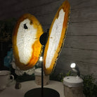 Natural Brazilian Agate "Butterfly Wings", Metal Stand, 14.5" Tall Model #5050NA-096 by Brazil Gems - Brazil GemsBrazil GemsNatural Brazilian Agate "Butterfly Wings", Metal Stand, 14.5" Tall Model #5050NA-096 by Brazil GemsAgate Butterfly Wings5050NA-096