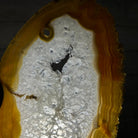 Natural Brazilian Agate "Butterfly Wings", Metal Stand, 14.5" Tall Model #5050NA-096 by Brazil Gems - Brazil GemsBrazil GemsNatural Brazilian Agate "Butterfly Wings", Metal Stand, 14.5" Tall Model #5050NA-096 by Brazil GemsAgate Butterfly Wings5050NA-096