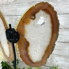 Natural Brazilian Agate "Butterfly Wings", Metal Stand, 14.5" Tall Model #5050NA-096 by Brazil Gems - Brazil GemsBrazil GemsNatural Brazilian Agate "Butterfly Wings", Metal Stand, 14.5" Tall Model #5050NA-096 by Brazil GemsAgate Butterfly Wings5050NA-096