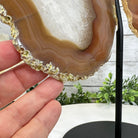 Natural Brazilian Agate "Butterfly Wings", Metal Stand, 14.5" Tall Model #5050NA-096 by Brazil Gems - Brazil GemsBrazil GemsNatural Brazilian Agate "Butterfly Wings", Metal Stand, 14.5" Tall Model #5050NA-096 by Brazil GemsAgate Butterfly Wings5050NA-096