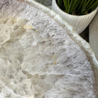 Natural Brazilian Agate Side Table on a black metal base, 22" tall #1305-0161 by Brazil Gems - Brazil GemsBrazil GemsNatural Brazilian Agate Side Table on a black metal base, 22" tall #1305-0161 by Brazil GemsTables: Side1305-0161