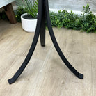 Natural Brazilian Agate Side Table on a black metal base, 22" tall #1305-0162 by Brazil Gems - Brazil GemsBrazil GemsNatural Brazilian Agate Side Table on a black metal base, 22" tall #1305-0162 by Brazil GemsTables: Side1305-0162