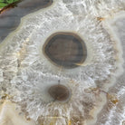 Natural Brazilian Agate Side Table on a black metal base, 22" tall #1305-0162 by Brazil Gems - Brazil GemsBrazil GemsNatural Brazilian Agate Side Table on a black metal base, 22" tall #1305-0162 by Brazil GemsTables: Side1305-0162