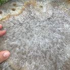 Natural Brazilian Agate Side Table on a black metal base, 22" tall #1305-0164 by Brazil Gems - Brazil GemsBrazil GemsNatural Brazilian Agate Side Table on a black metal base, 22" tall #1305-0164 by Brazil GemsTables: Side1305-0164