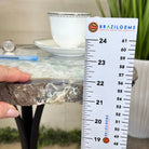 Natural Brazilian Agate Side Table on a black metal base, 22" Tall 1306 - 0046 - Brazil GemsBrazil GemsNatural Brazilian Agate Side Table on a black metal base, 22" Tall 1306 - 0046Tables: Side1306 - 0046