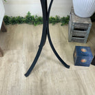 Natural Brazilian Agate Side Table on a black metal base, 22" Tall 1306 - 0046 - Brazil GemsBrazil GemsNatural Brazilian Agate Side Table on a black metal base, 22" Tall 1306 - 0046Tables: Side1306 - 0046