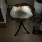 Natural Brazilian Agate Side Table on a black metal base, 22" Tall 1306 - 0046 - Brazil GemsBrazil GemsNatural Brazilian Agate Side Table on a black metal base, 22" Tall 1306 - 0046Tables: Side1306 - 0046