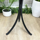 Natural Brazilian Agate Side Table on a black metal base, 22.25" tall #1305-0159 by Brazil Gems - Brazil GemsBrazil GemsNatural Brazilian Agate Side Table on a black metal base, 22.25" tall #1305-0159 by Brazil GemsTables: Side1305-0159