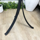 Natural Brazilian Agate Side Table, single slice on a black metal base, 21.75" tall #1305-0149 by Brazil Gems - Brazil GemsBrazil GemsNatural Brazilian Agate Side Table, single slice on a black metal base, 21.75" tall #1305-0149 by Brazil GemsTables: Side1305-0149