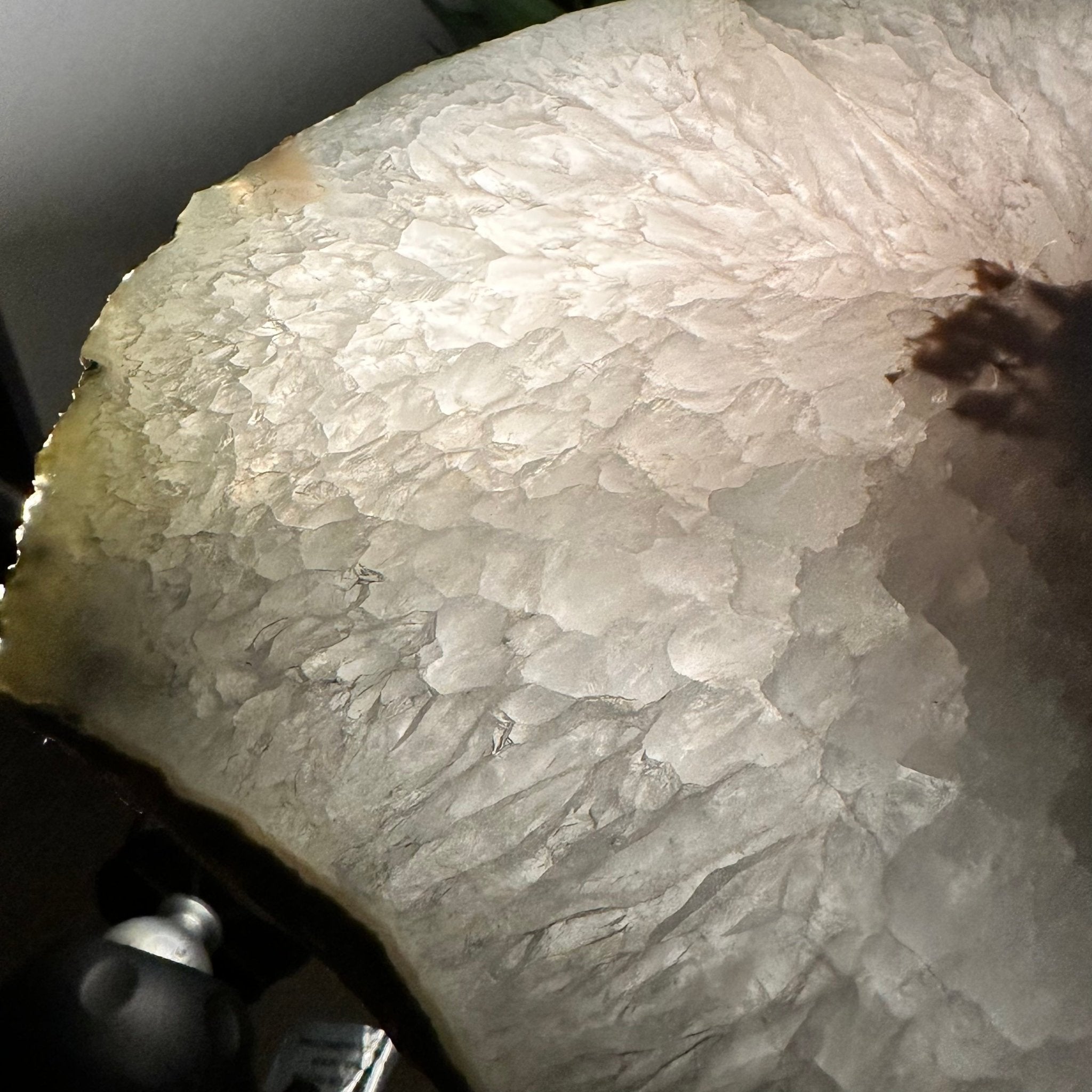 Natural Brazilian Agate Side Table, single slice on a black metal base, 21.75" tall #1305-0149 by Brazil Gems - Brazil GemsBrazil GemsNatural Brazilian Agate Side Table, single slice on a black metal base, 21.75" tall #1305-0149 by Brazil GemsTables: Side1305-0149