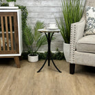 Natural Brazilian Agate Side Table, single slice on a black metal base, 21.75" tall #1305-0149 by Brazil Gems - Brazil GemsBrazil GemsNatural Brazilian Agate Side Table, single slice on a black metal base, 21.75" tall #1305-0149 by Brazil GemsTables: Side1305-0149