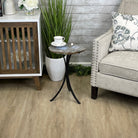 Natural Brazilian Agate Side Table, single slice on a black metal base, 22" tall #1305-0126 by Brazil Gems - Brazil GemsBrazil GemsNatural Brazilian Agate Side Table, single slice on a black metal base, 22" tall #1305-0126 by Brazil GemsTables: Side1305-0126