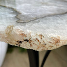 Natural Brazilian Agate Side Table, single slice on a black metal base, 22.25" tall #1305-0129 by Brazil Gems - Brazil GemsBrazil GemsNatural Brazilian Agate Side Table, single slice on a black metal base, 22.25" tall #1305-0129 by Brazil GemsTables: Side1305-0129