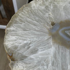 Natural Brazilian Agate Side Table, single slice on a black metal base, 22.25" tall #1305-0130 by Brazil Gems - Brazil GemsBrazil GemsNatural Brazilian Agate Side Table, single slice on a black metal base, 22.25" tall #1305-0130 by Brazil GemsTables: Side1305-0130