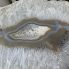 Natural Brazilian Agate Side Table, single slice on a black metal base, 22.25" tall #1305-0130 by Brazil Gems - Brazil GemsBrazil GemsNatural Brazilian Agate Side Table, single slice on a black metal base, 22.25" tall #1305-0130 by Brazil GemsTables: Side1305-0130