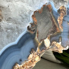 Natural Brazilian Agate Side Table, single slice on a black metal base, 24.75" tall #1307-0026 by Brazil Gems - Brazil GemsBrazil GemsNatural Brazilian Agate Side Table, single slice on a black metal base, 24.75" tall #1307-0026 by Brazil GemsTables: Side1307-0026