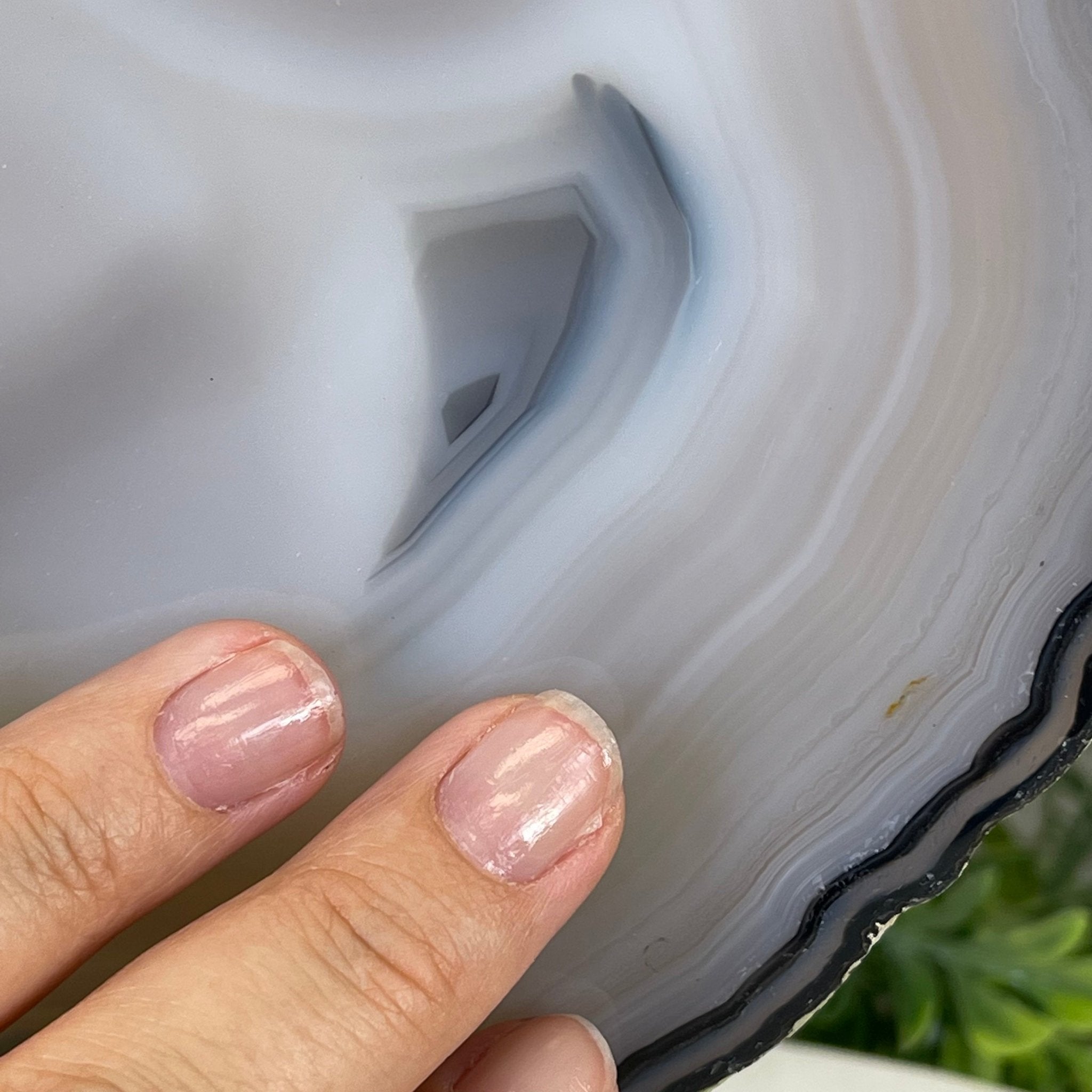 Natural Brazilian Agate Slice on metal base, 10.2" tall Model #5057-0117 by Brazil Gems - Brazil GemsBrazil GemsNatural Brazilian Agate Slice on metal base, 10.2" tall Model #5057-0117 by Brazil GemsSlices on Fixed Bases5057-0117