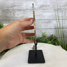 Natural Brazilian Agate Slice on metal base, 10.2" tall Model #5057-0117 by Brazil Gems - Brazil GemsBrazil GemsNatural Brazilian Agate Slice on metal base, 10.2" tall Model #5057-0117 by Brazil GemsSlices on Fixed Bases5057-0117