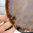 Natural Brazilian Agate Slice on metal base, 11" tall Model #5057-0136 by Brazil Gems - Brazil GemsBrazil GemsNatural Brazilian Agate Slice on metal base, 11" tall Model #5057-0136 by Brazil GemsSlices on Fixed Bases5057-0136
