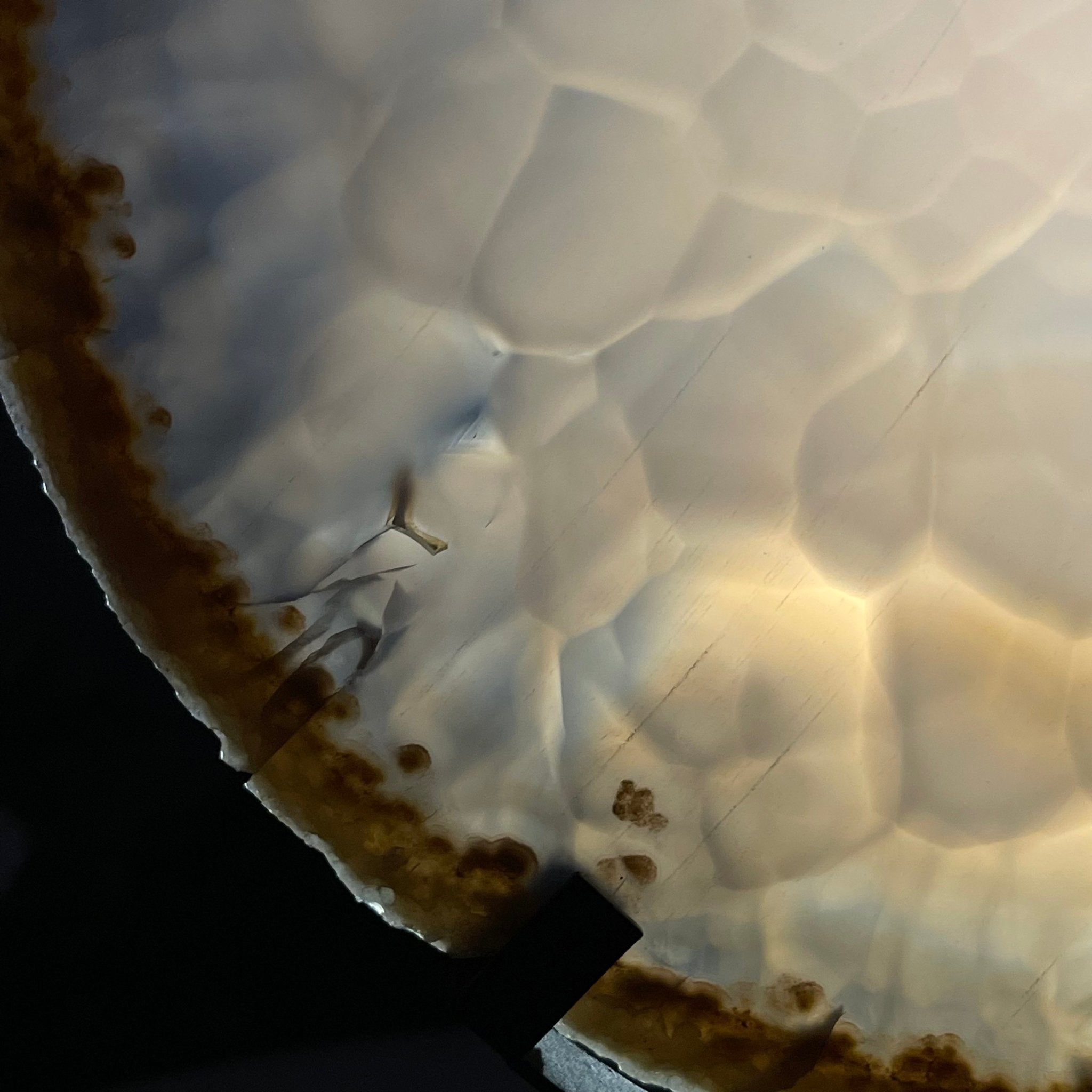 Natural Brazilian Agate Slice on metal base, 11" tall Model #5057-0136 by Brazil Gems - Brazil GemsBrazil GemsNatural Brazilian Agate Slice on metal base, 11" tall Model #5057-0136 by Brazil GemsSlices on Fixed Bases5057-0136