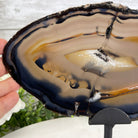 Natural Brazilian Agate Slice on metal base, 8.25" tall Model #5057-0126 by Brazil Gems - Brazil GemsBrazil GemsNatural Brazilian Agate Slice on metal base, 8.25" tall Model #5057-0126 by Brazil GemsSlices on Fixed Bases5057-0126