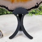 Natural Brazilian Agate Slice on metal base, 9.5" tall Model #5057-0103 by Brazil Gems - Brazil GemsBrazil GemsNatural Brazilian Agate Slice on metal base, 9.5" tall Model #5057-0103 by Brazil GemsSlices on Fixed Bases5057-0103