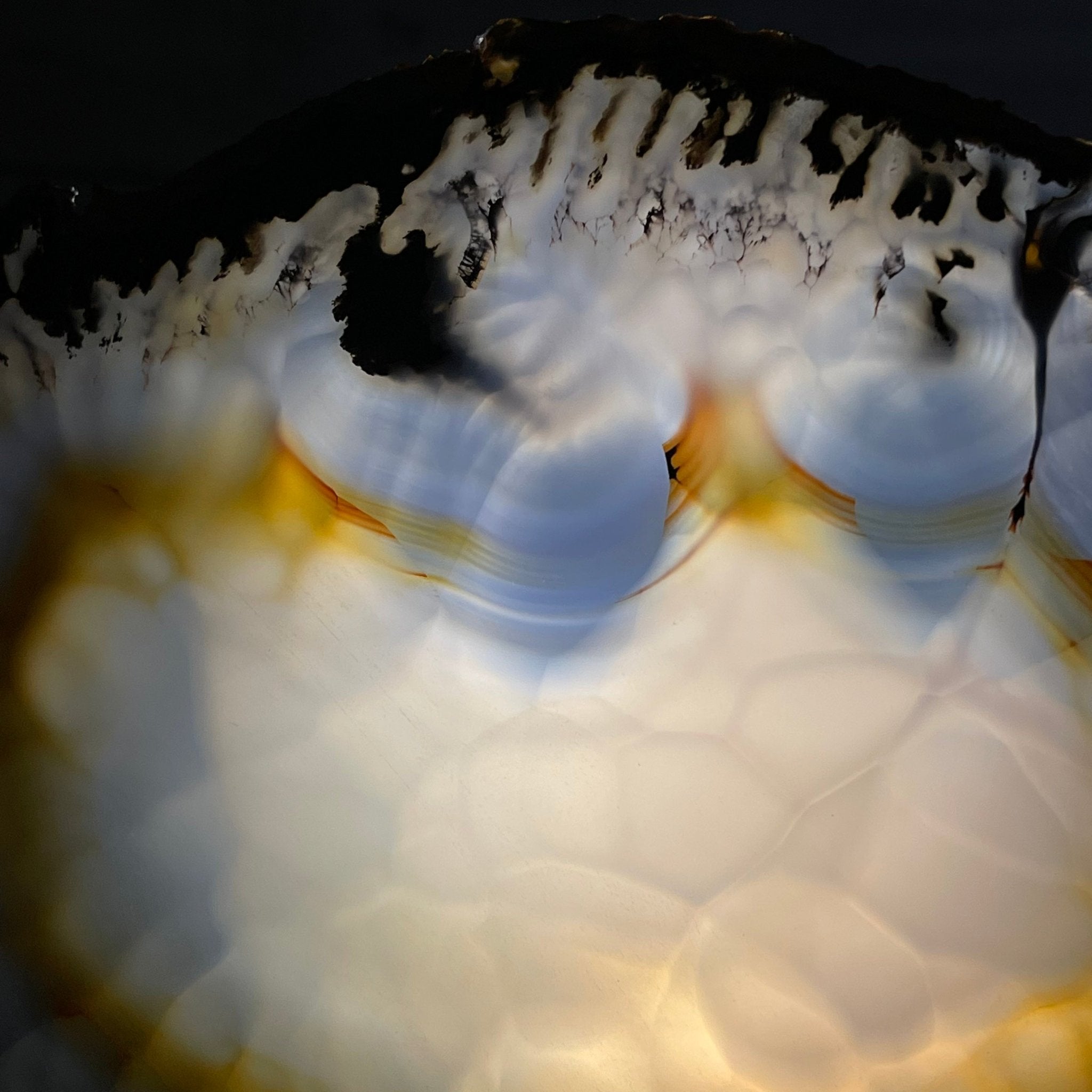 Natural Brazilian Agate Slice on metal base, 9.5" tall Model #5057-0103 by Brazil Gems - Brazil GemsBrazil GemsNatural Brazilian Agate Slice on metal base, 9.5" tall Model #5057-0103 by Brazil GemsSlices on Fixed Bases5057-0103