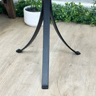Natural Brazilian Pink Amethyst Side Table on a black metal base, 21.5" tall #1382-0002 by Brazil Gems - Brazil GemsBrazil GemsNatural Brazilian Pink Amethyst Side Table on a black metal base, 21.5" tall #1382-0002 by Brazil GemsTables: Side1382-0002